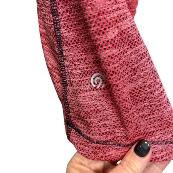 Champion Orange and Gray Marled Athletic Quarter Zip Pullover - Picture 4 of 8